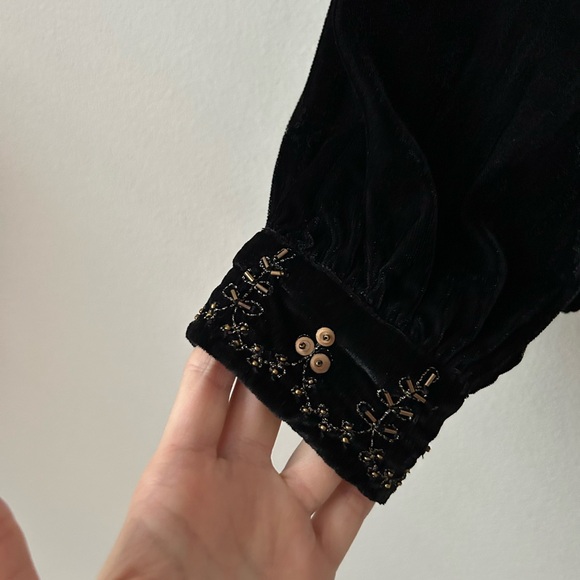 Velvet Embroidered Shirt - Picture 3 of 3